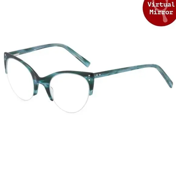 Ella Cat Eye Glasses - Ocean